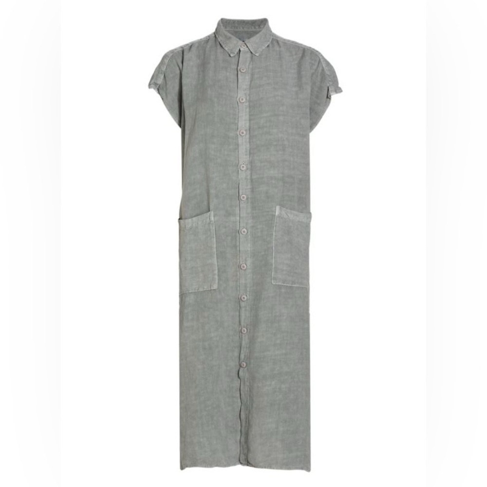 NWT NSF Ramou Shirt Dress in Pigment Shale Size Small